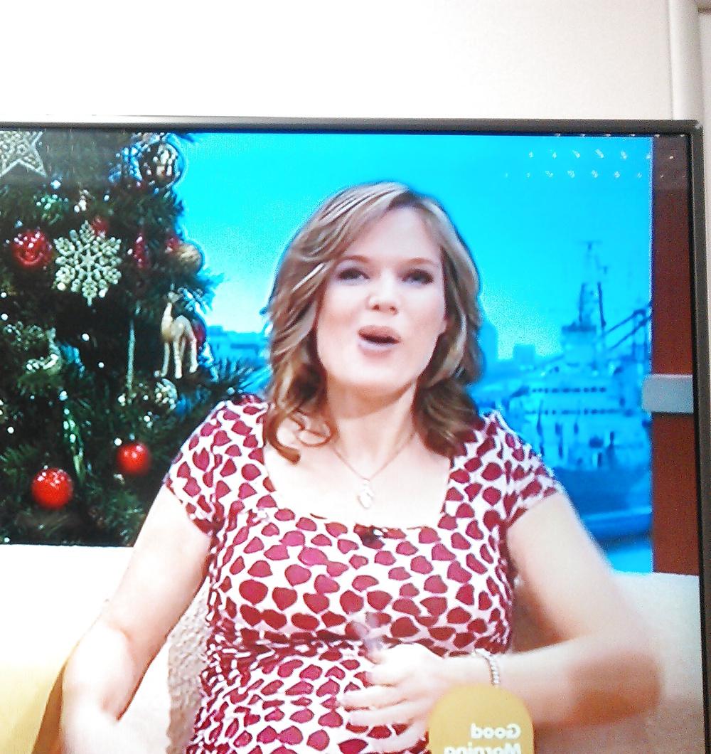 11P Cum over Charlotte Hawkins (Pregnant)