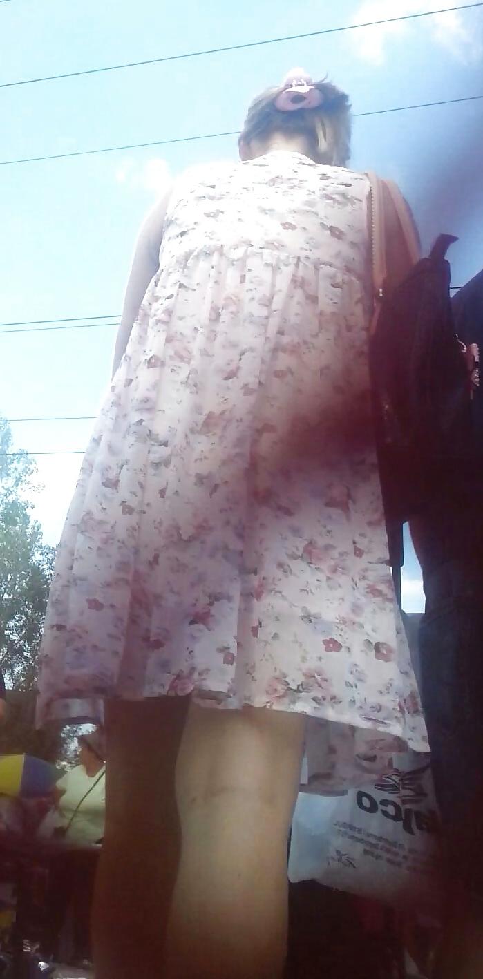 25P Spy sexy mature skirt romanian