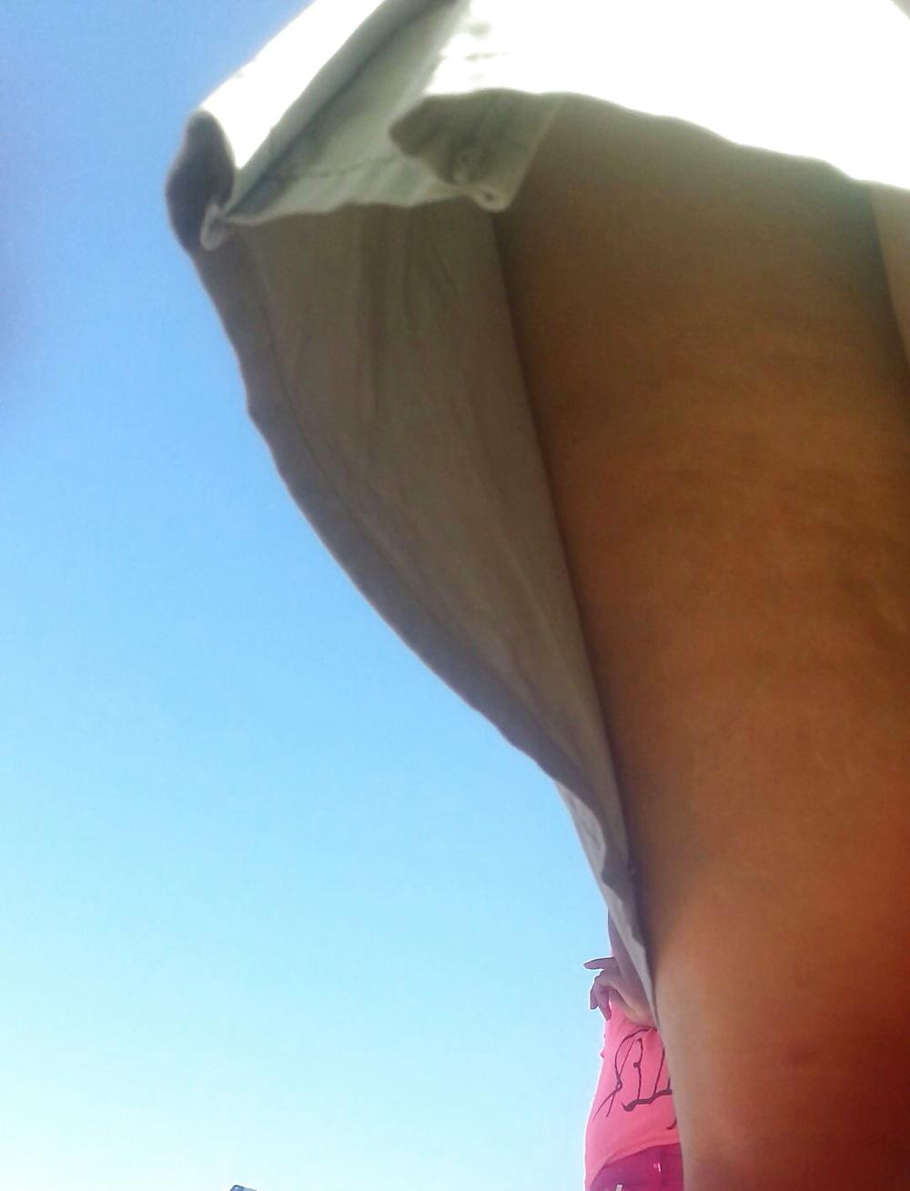 25P Spy sexy mature skirt romanian