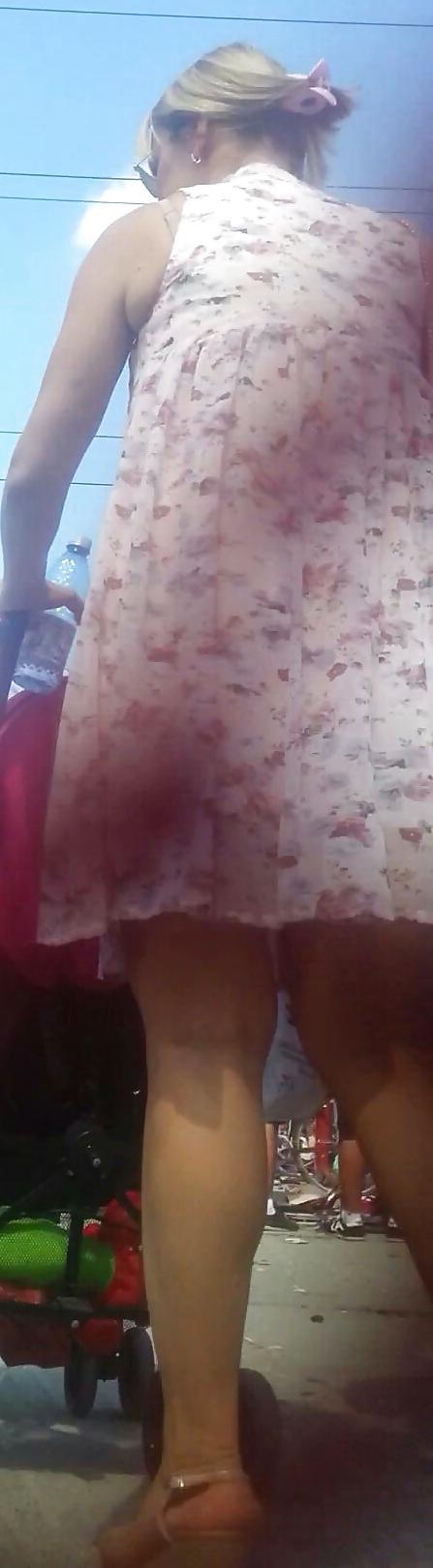 25P Spy sexy mature skirt romanian