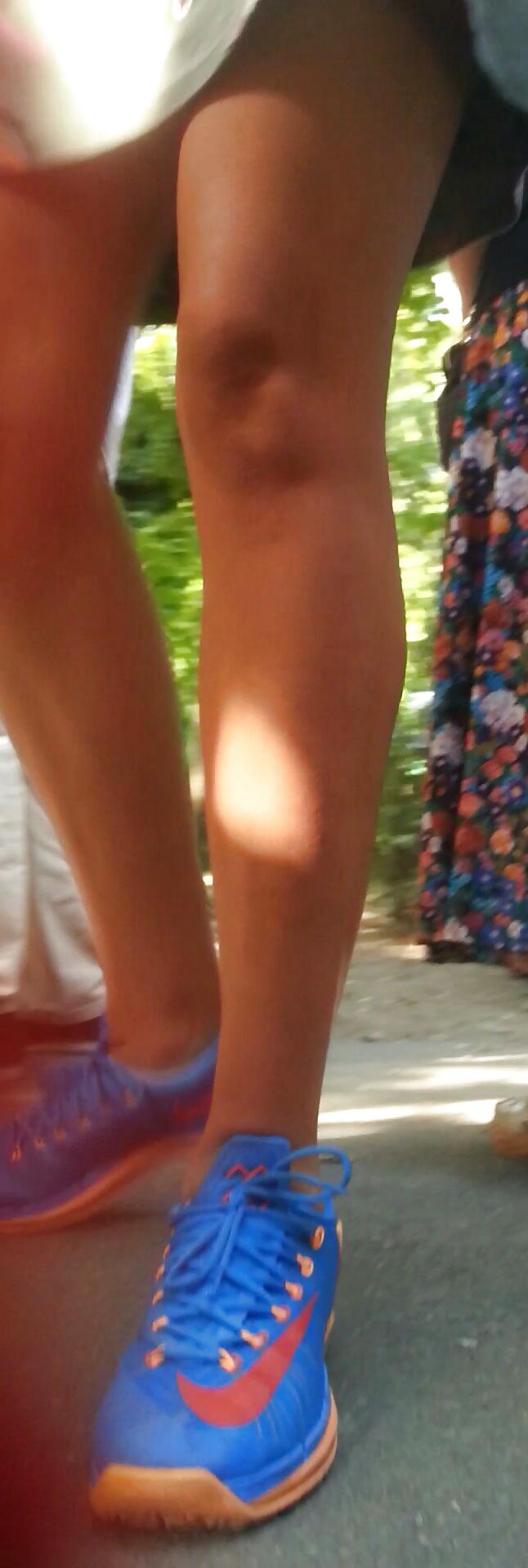 25P Spy sexy teens skirt and feet romanian