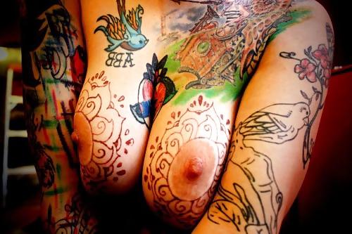 25P 52 Tattooed Women's Titties - Love'em or Hate'em?