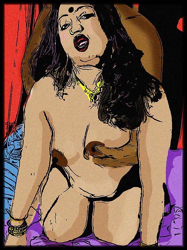 10P Kamini aunty cartoon photo made from orignal photos