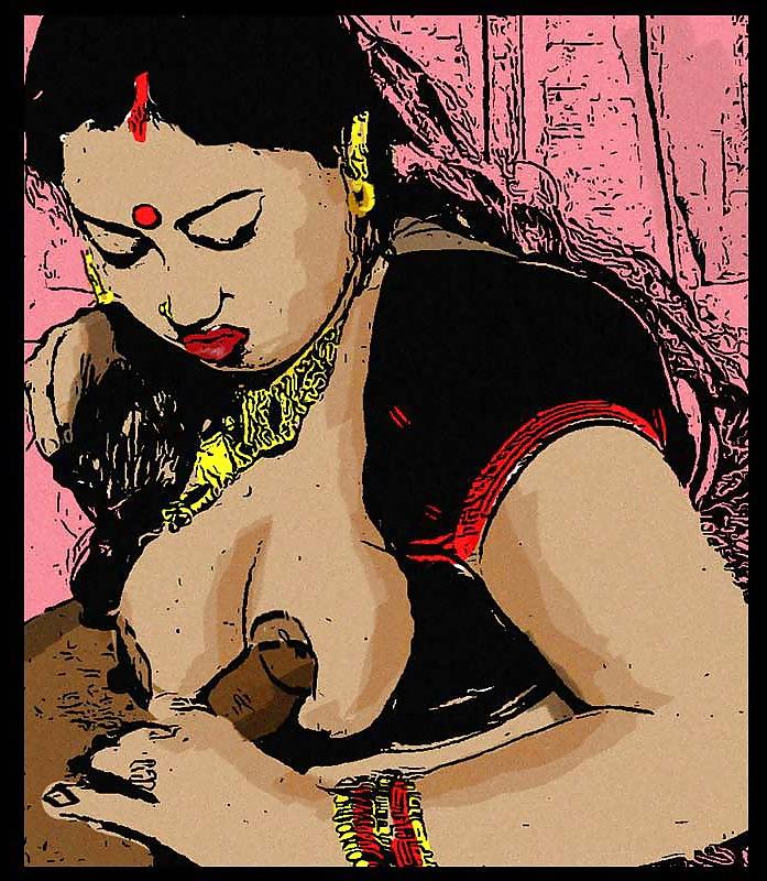 10P Kamini aunty cartoon photo made from orignal photos