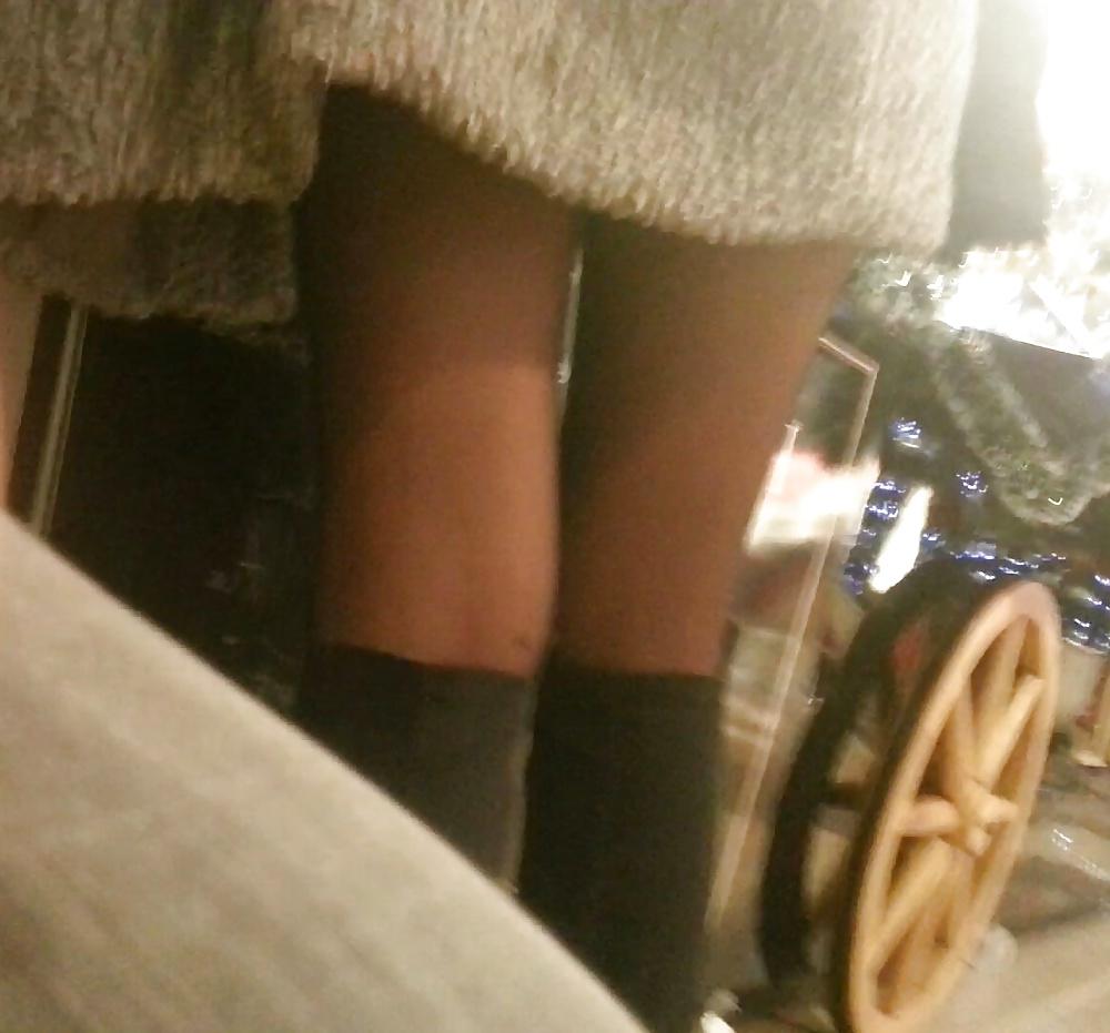 16P Spy sexy teens skirt and nylon romanian