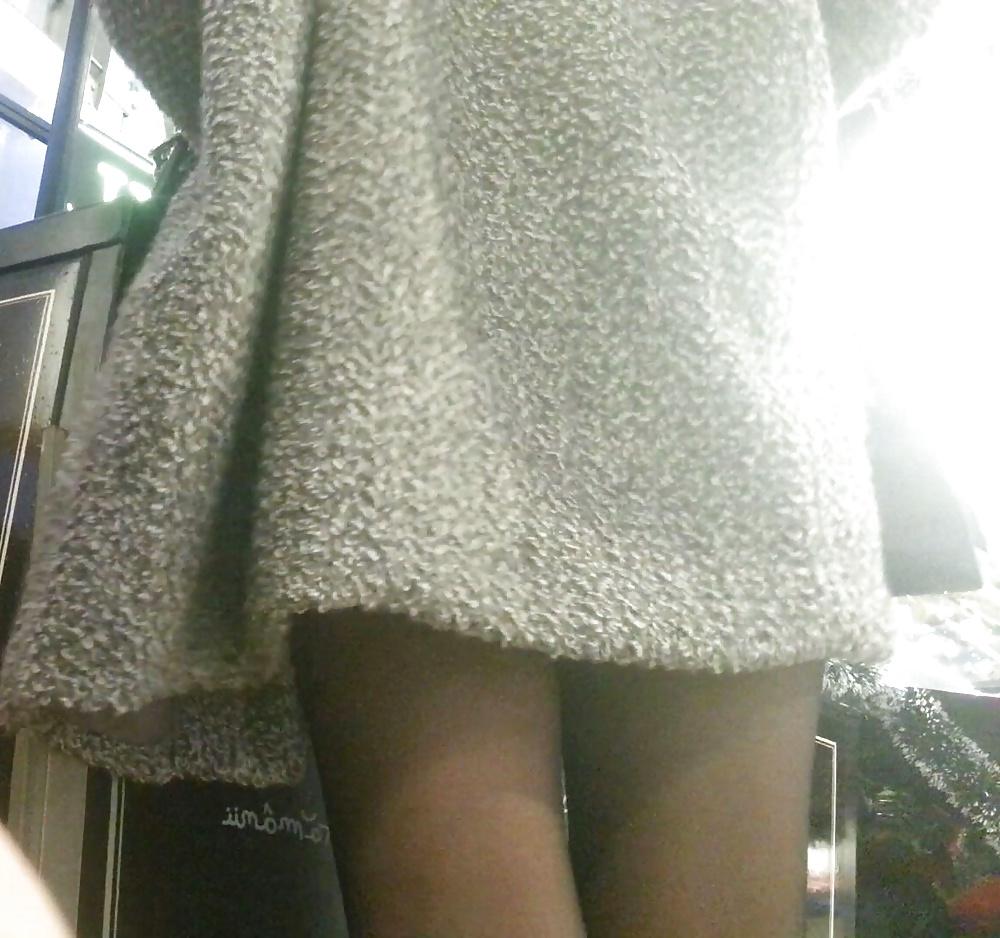 16P Spy sexy teens skirt and nylon romanian