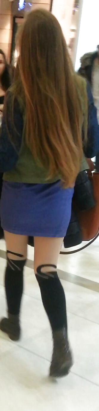 16P Spy sexy teens skirt and nylon romanian
