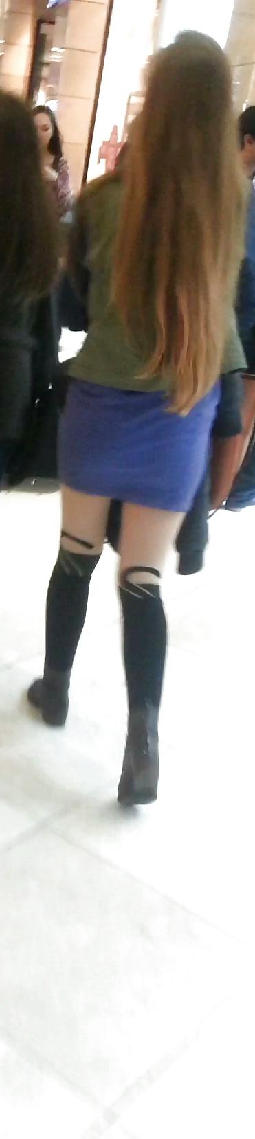 16P Spy sexy teens skirt and nylon romanian