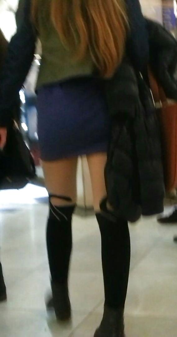 16P Spy sexy teens skirt and nylon romanian