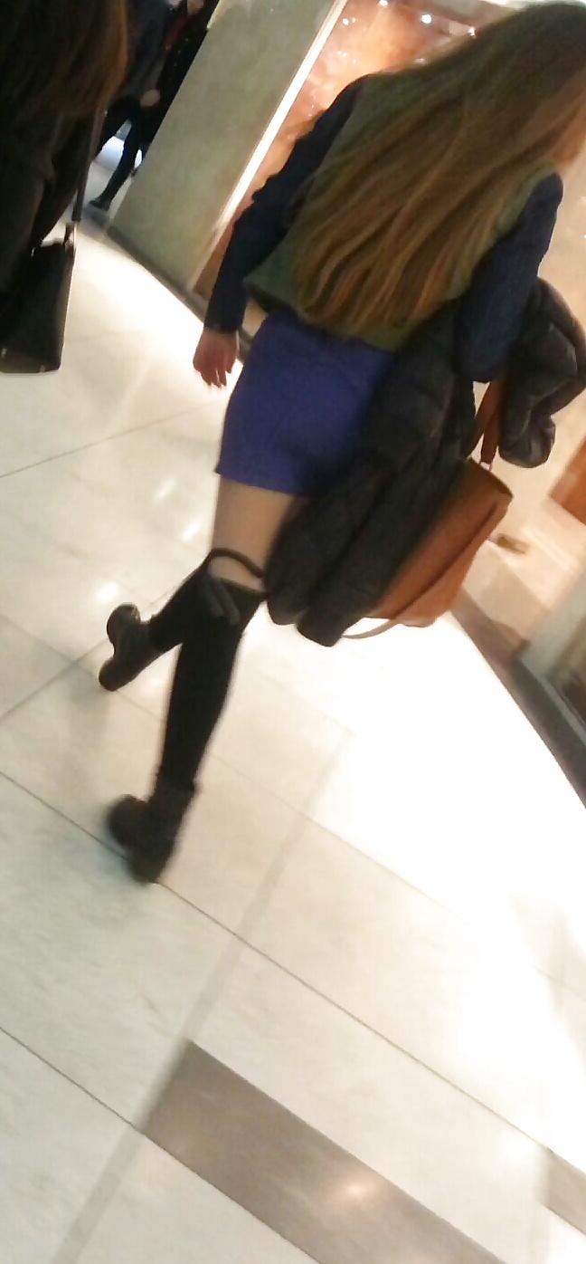 16P Spy sexy teens skirt and nylon romanian