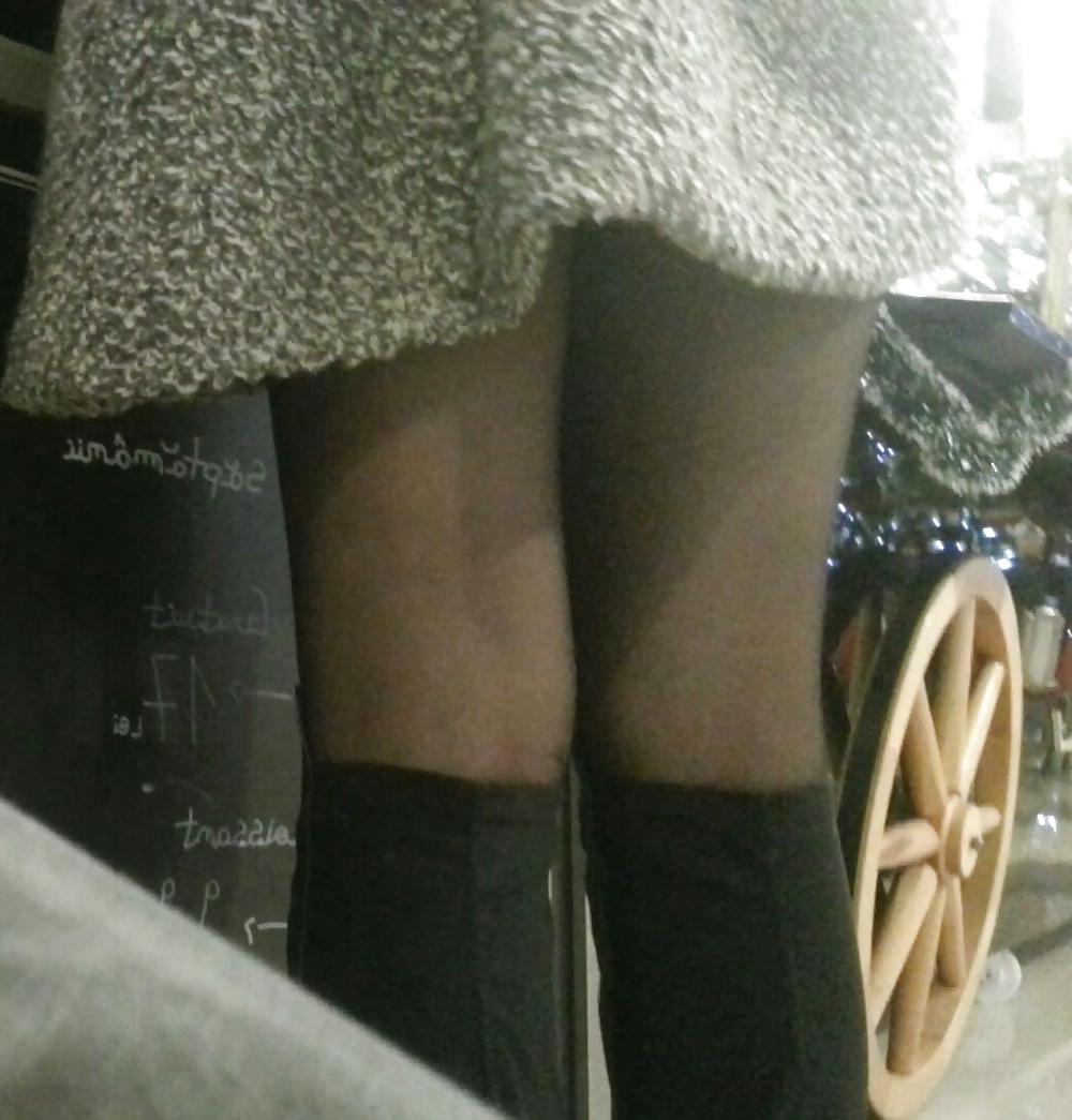 16P Spy sexy teens skirt and nylon romanian