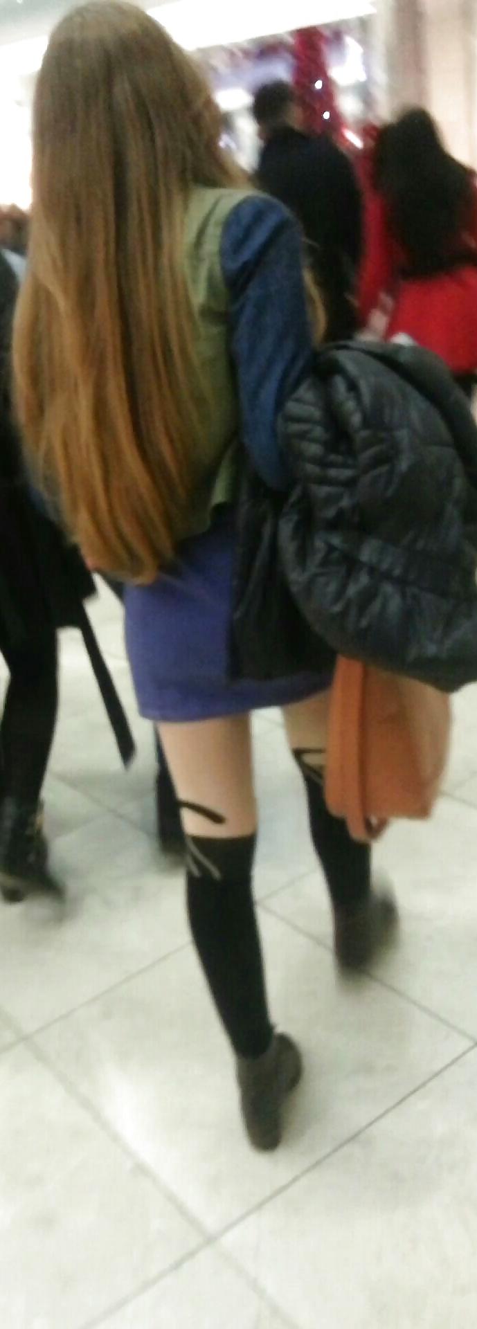 16P Spy sexy teens skirt and nylon romanian
