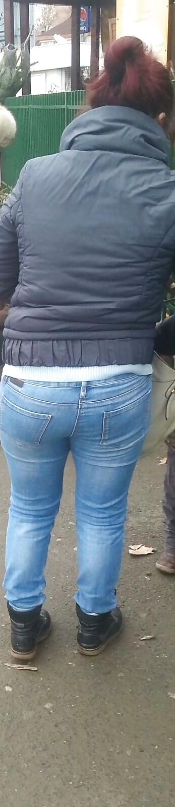 25P Spy sexy ass jeans mature romanian