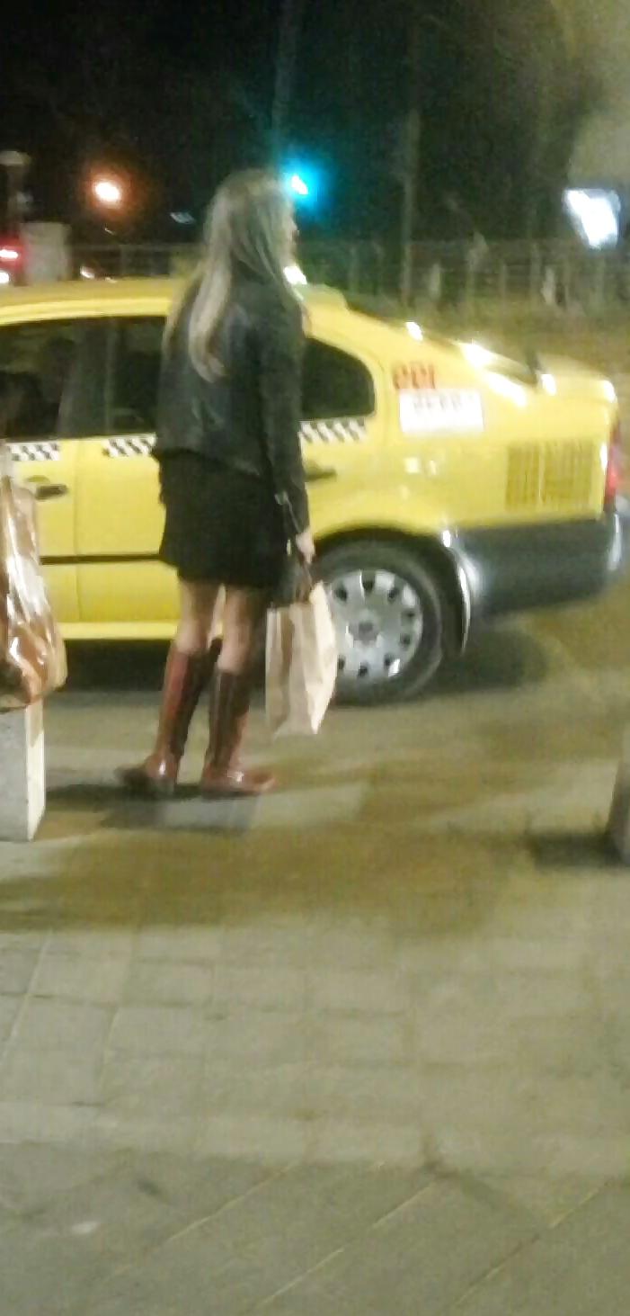 19P Spy old + young sexy nylon and feet romanian