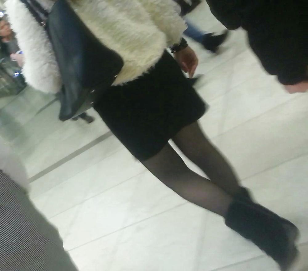 19P Spy old + young sexy nylon and feet romanian