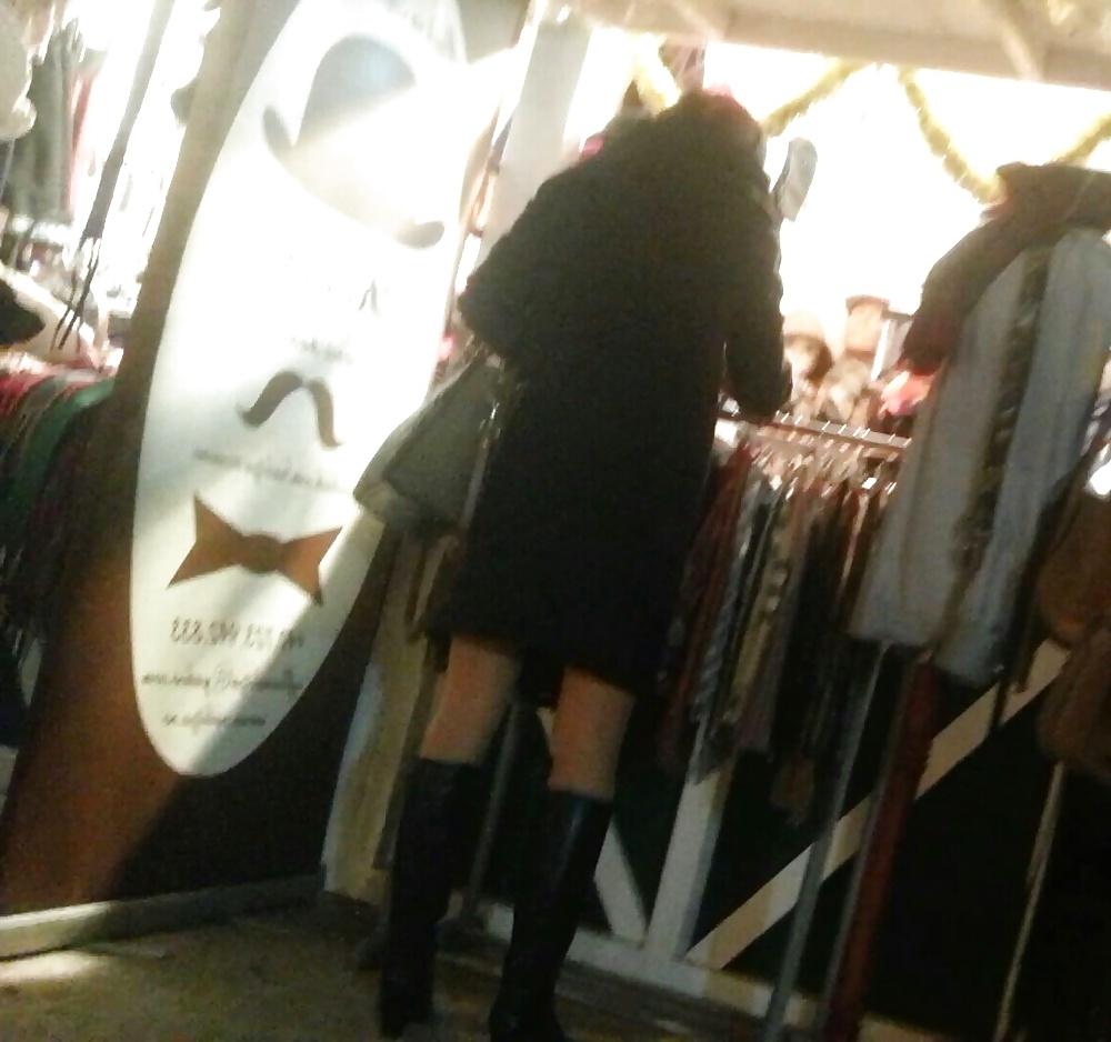 25P Spy skirt and nylon sexy women romanian