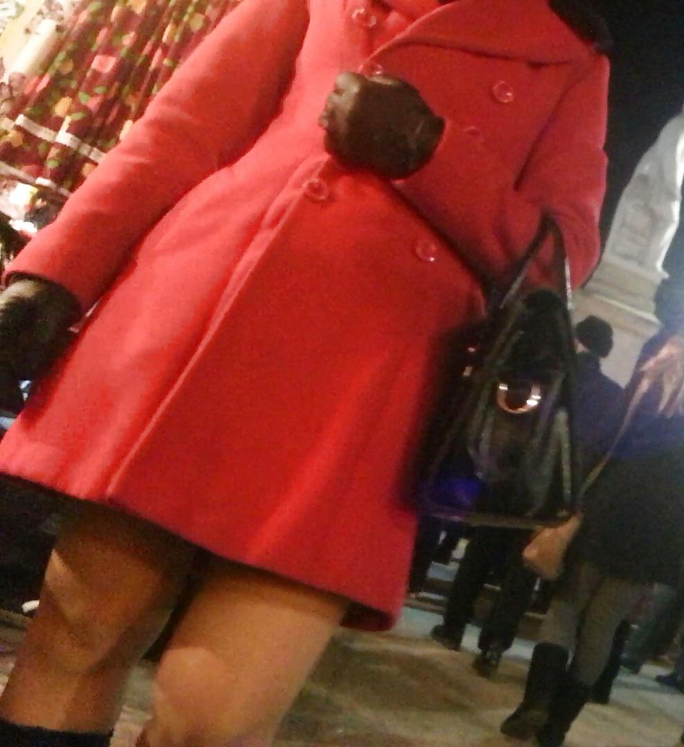 25P Spy skirt and nylon sexy women romanian