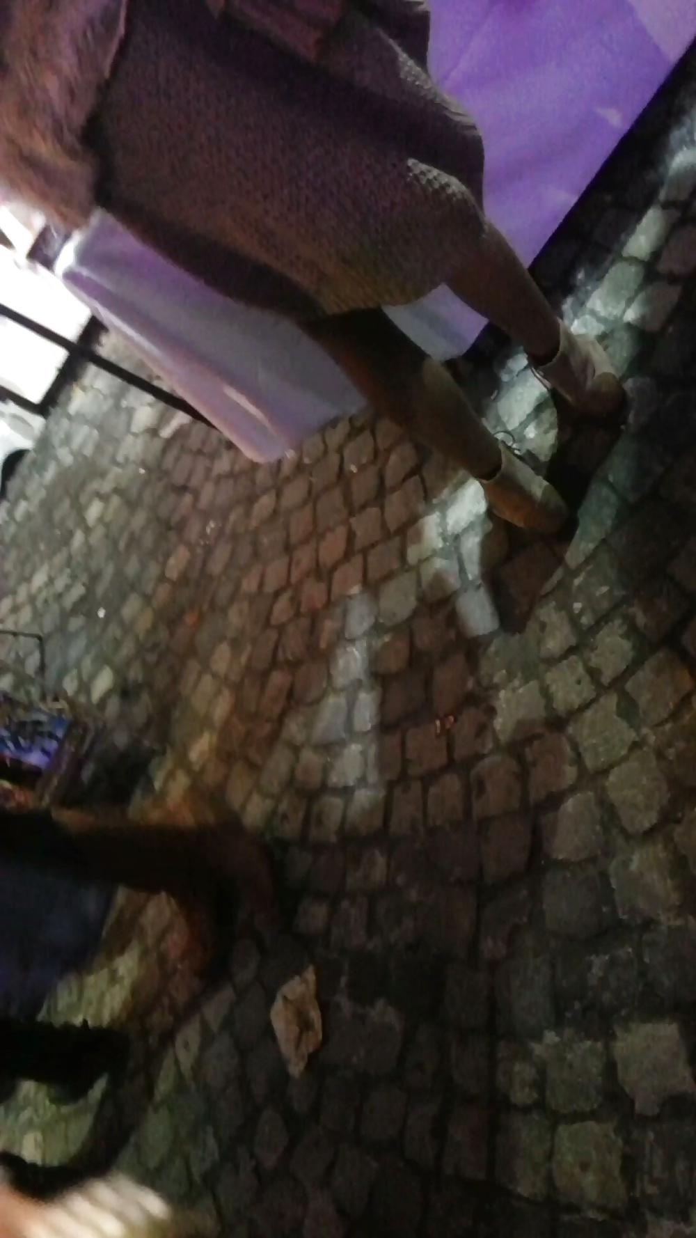 25P Spy skirt and nylon sexy women romanian