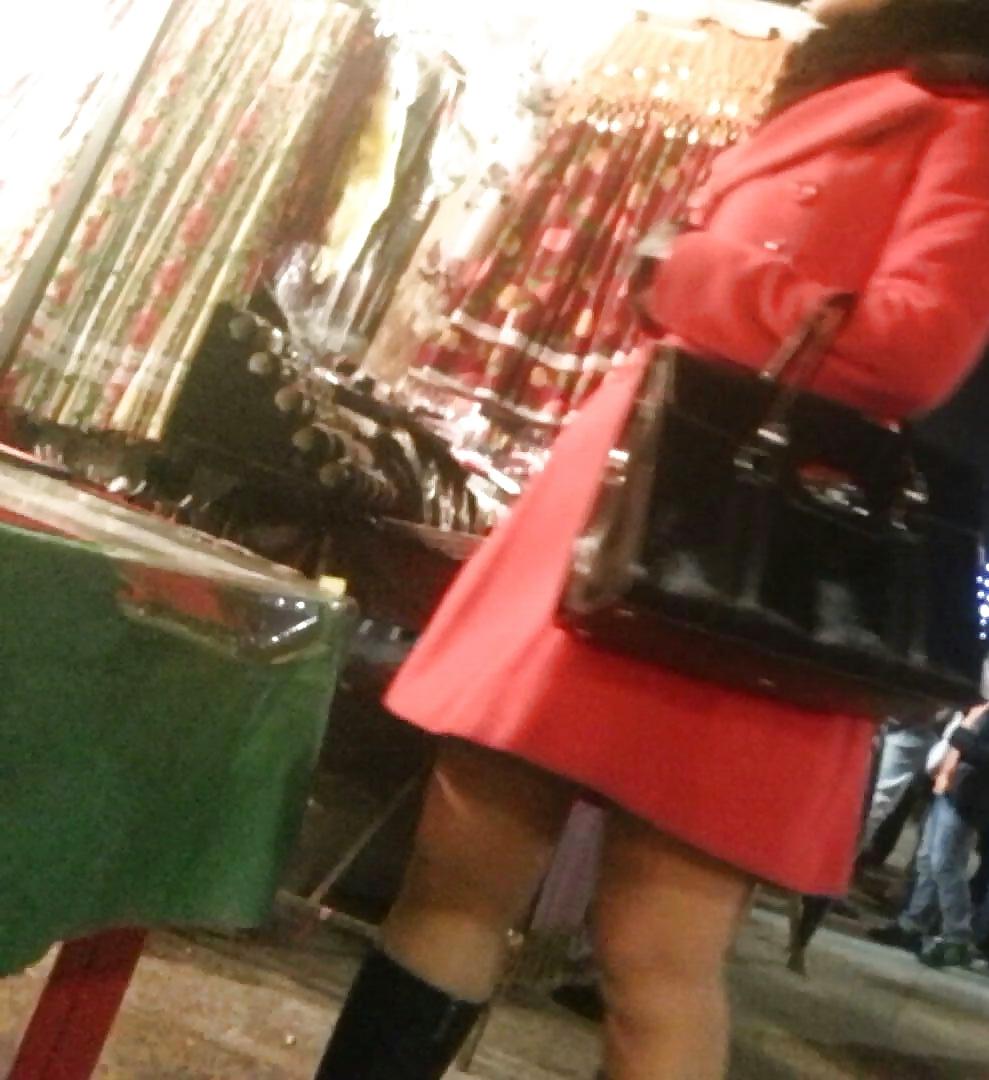 25P Spy skirt and nylon sexy women romanian