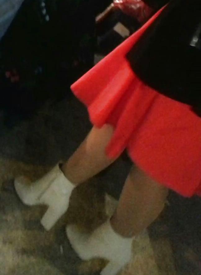 25P Spy skirt and nylon sexy women romanian