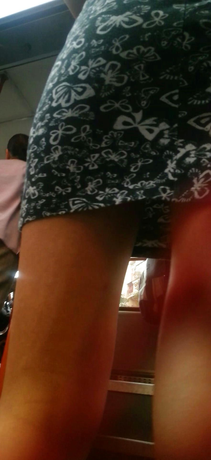 14P Spy sexy teens skirt and feet romanian