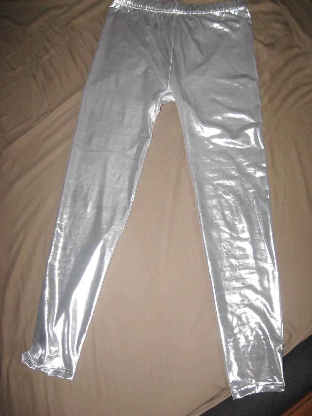 5P My wife hot panty and shiny legging