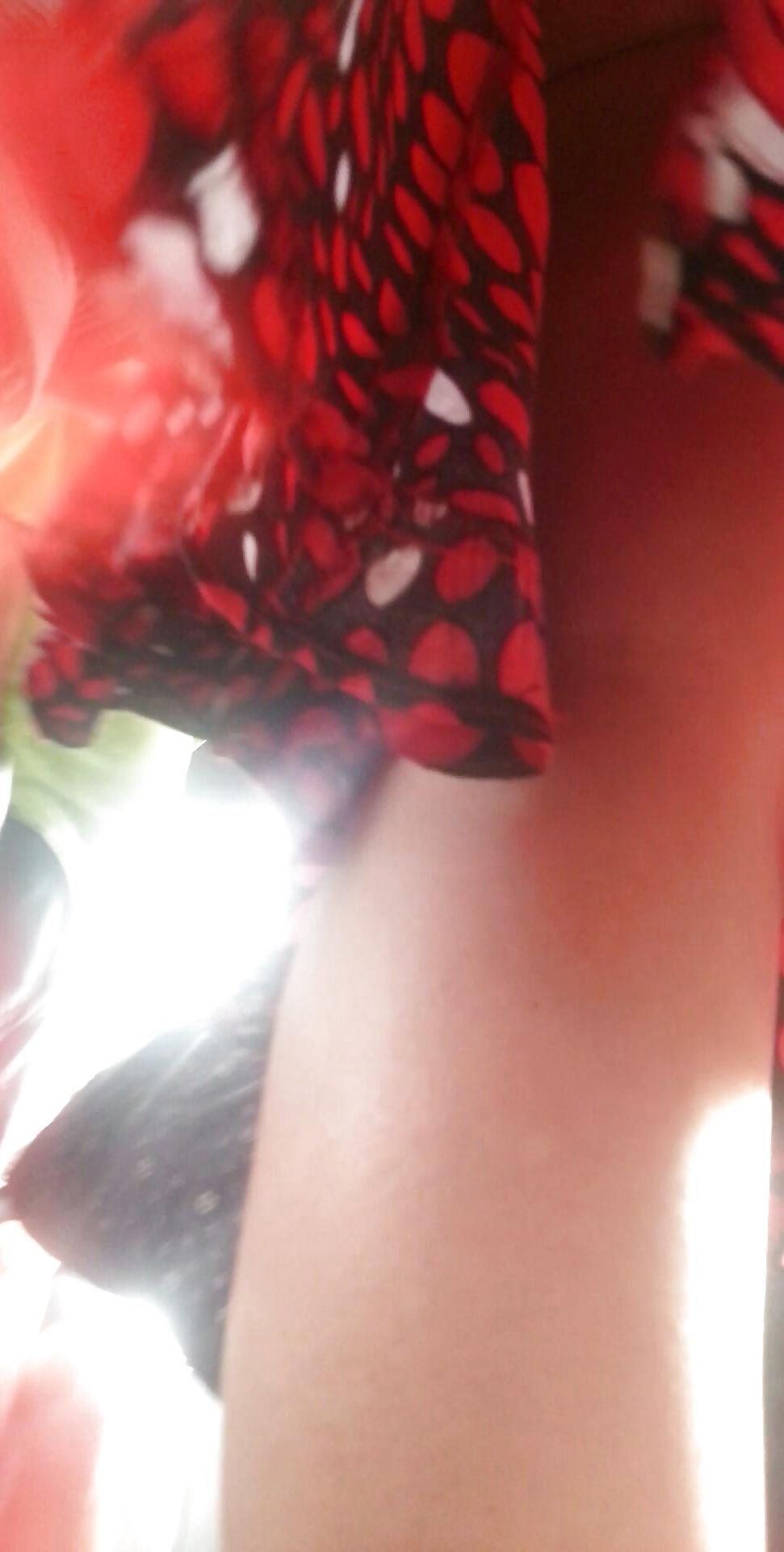 25P Spy sexy teens and mature skirt, feet romanian