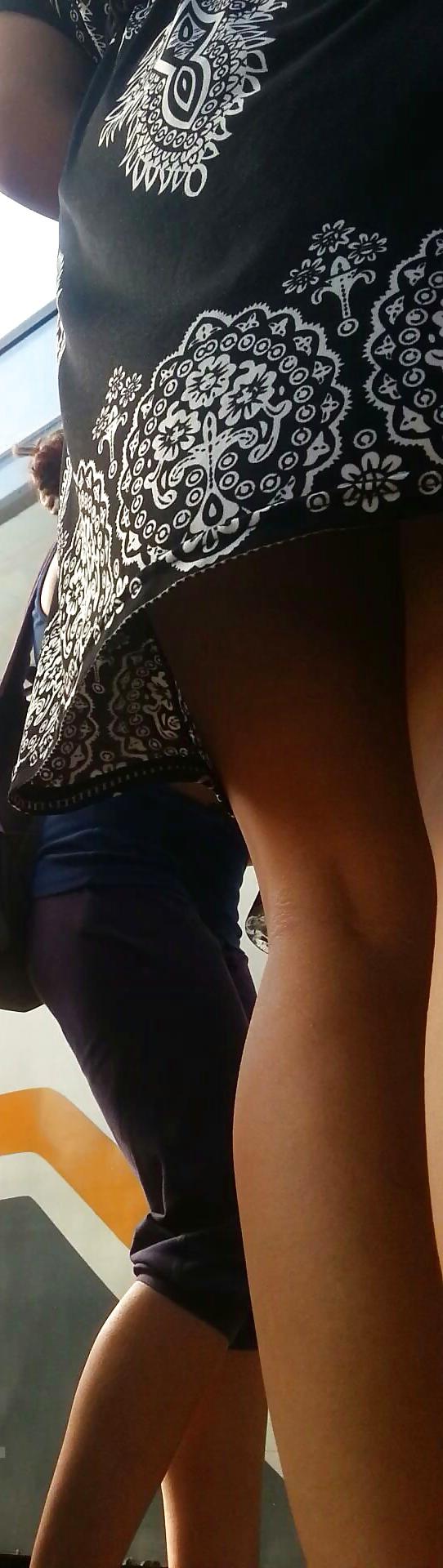 25P Spy sexy teens and mature skirt, feet romanian