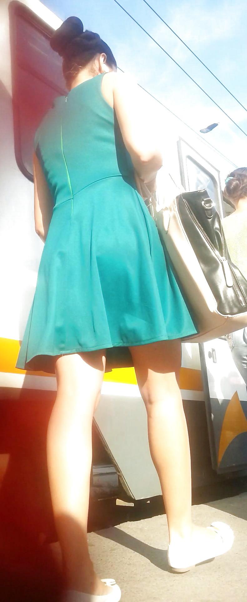 25P Spy sexy teens and mature skirt, feet romanian