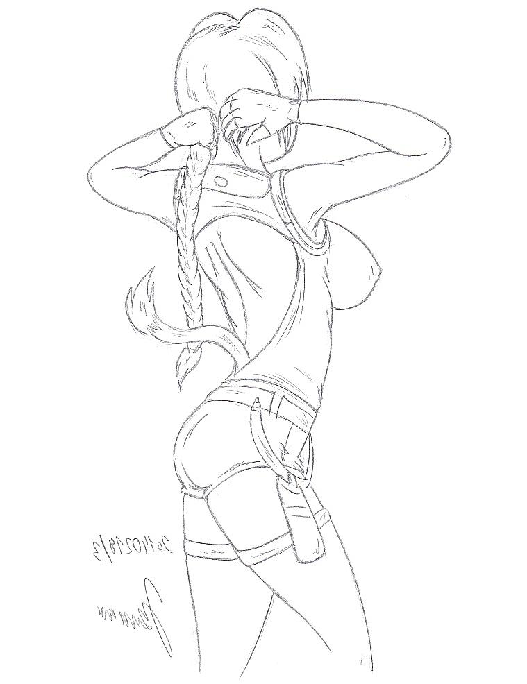 18P 0205- Moaja Cartoon Sketches work -(protoka)- Tauren & Lara