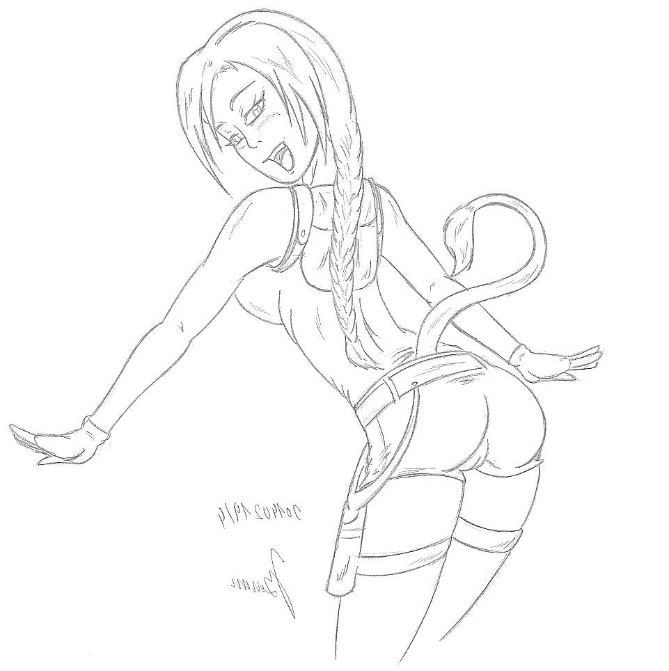 18P 0205- Moaja Cartoon Sketches work -(protoka)- Tauren & Lara