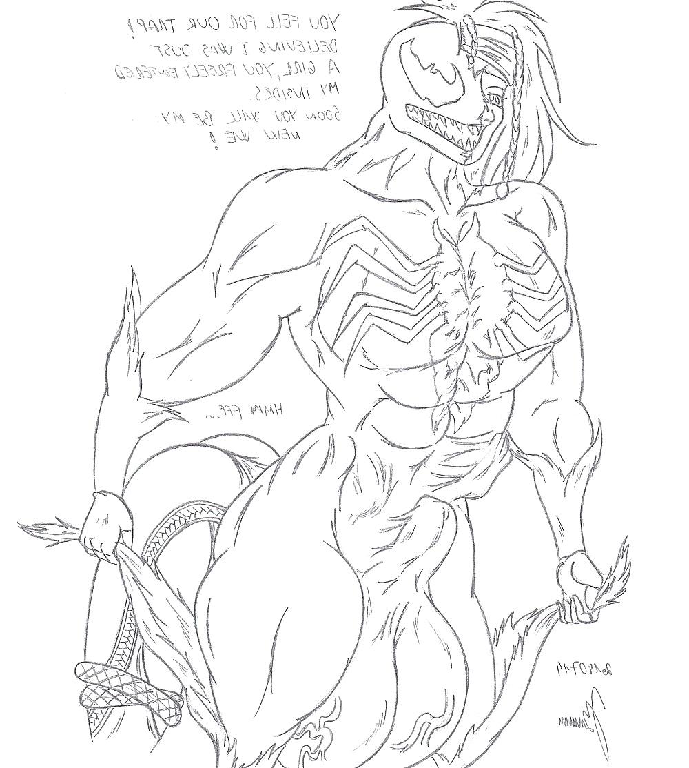11P 0204- Moaja Cartoon Sketches work -(protoka)- Ivy & Venom