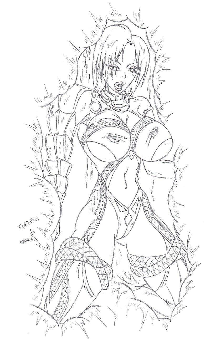 11P 0204- Moaja Cartoon Sketches work -(protoka)- Ivy & Venom