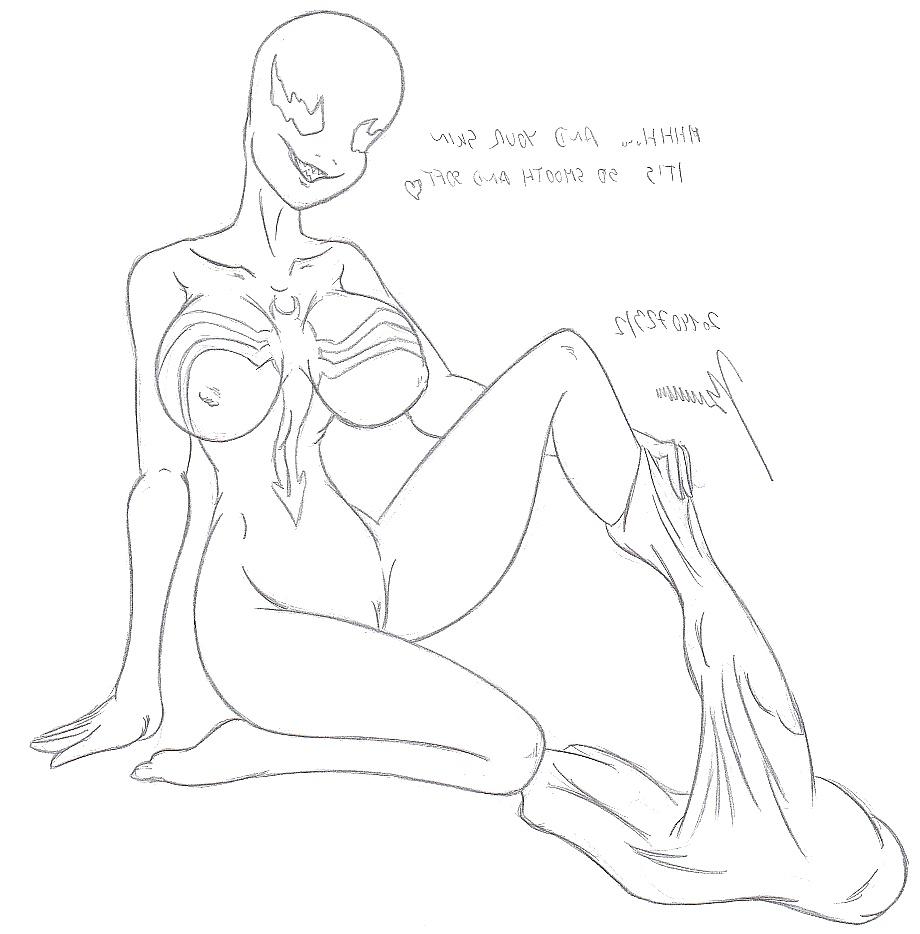 11P 0204- Moaja Cartoon Sketches work -(protoka)- Ivy & Venom