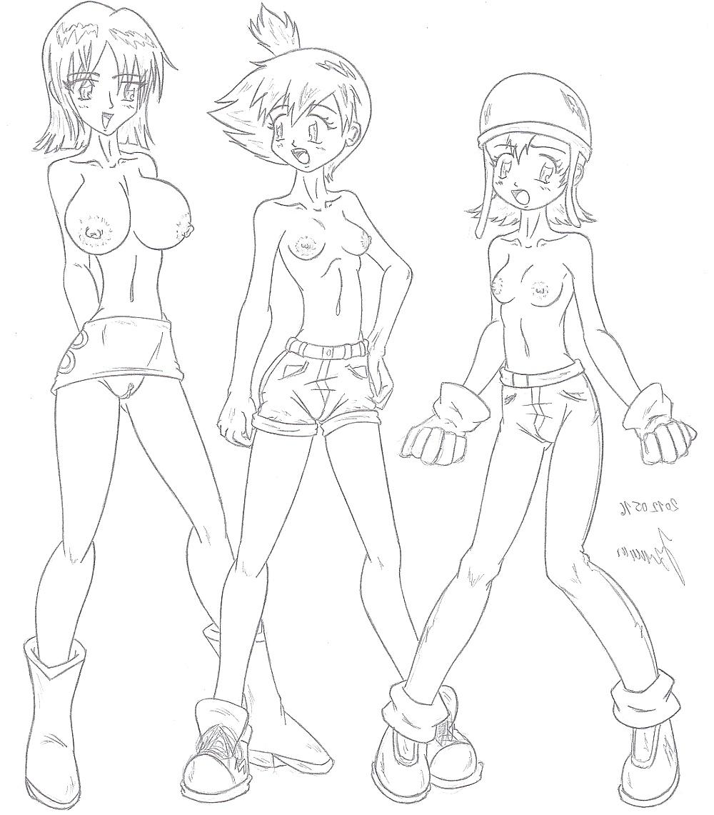 22P 0202- Moaja Cartoon Sketches work -Dawn s Misty- pokemon