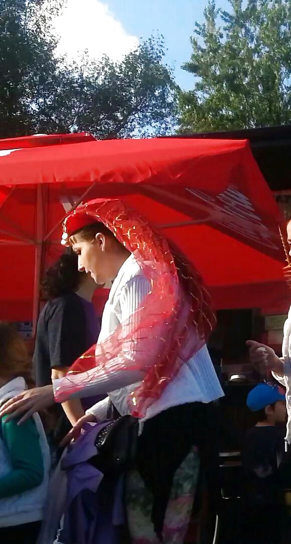 17P Spy turkish women turban in romanian