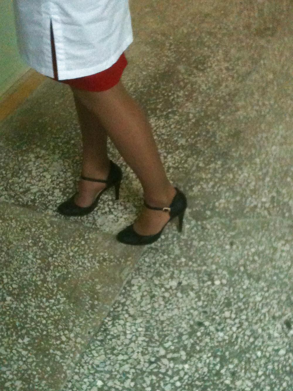 24P 12 times fucked and cummed co-workers heels