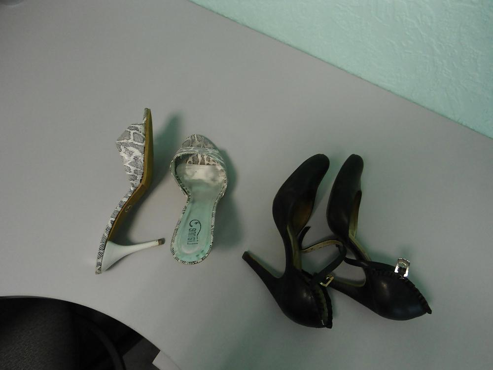 24P 12 times fucked and cummed co-workers heels