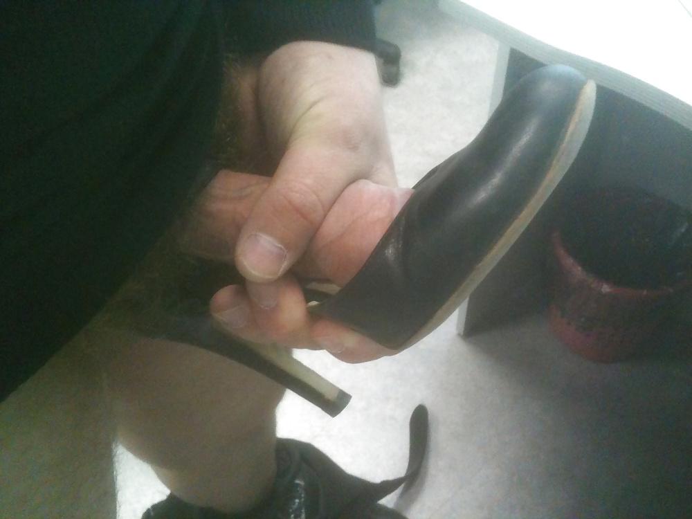 24P 12 times fucked and cummed co-workers heels