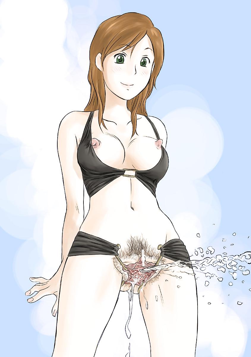 25P 0208- Cartoon -(TSURU)- Cervix out, stretching, DP Prolapse!
