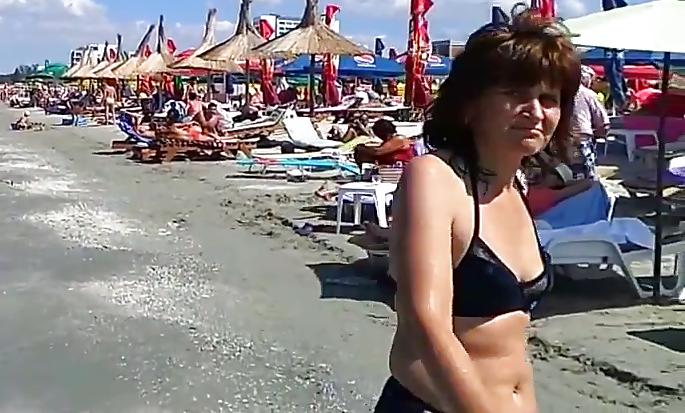 25P Spy beach summer mature romanian
