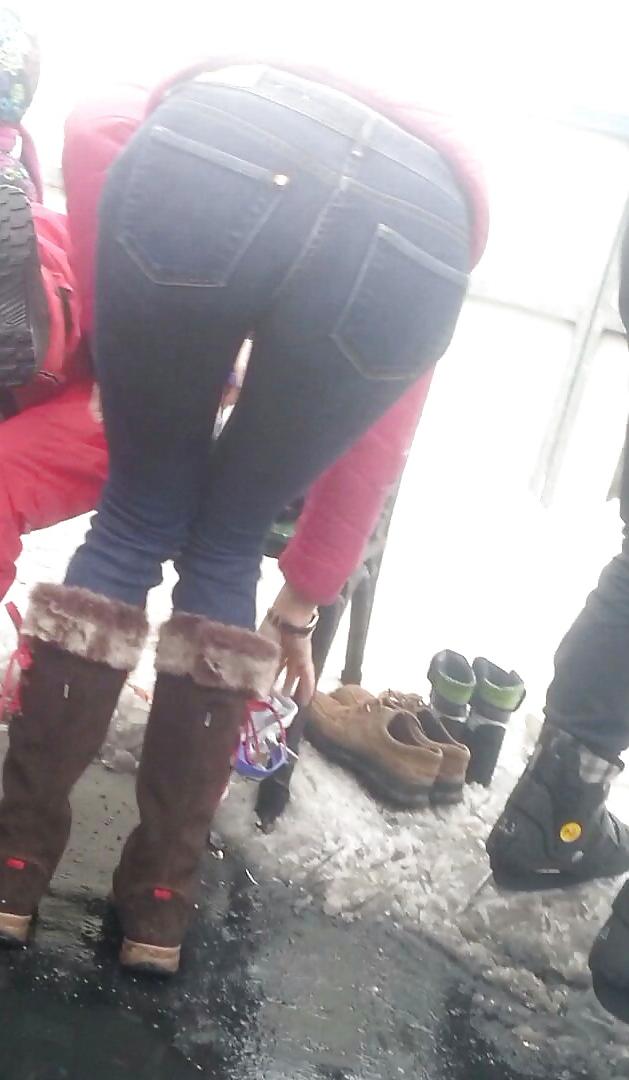 25P Spy sexy jeans ass women romanian