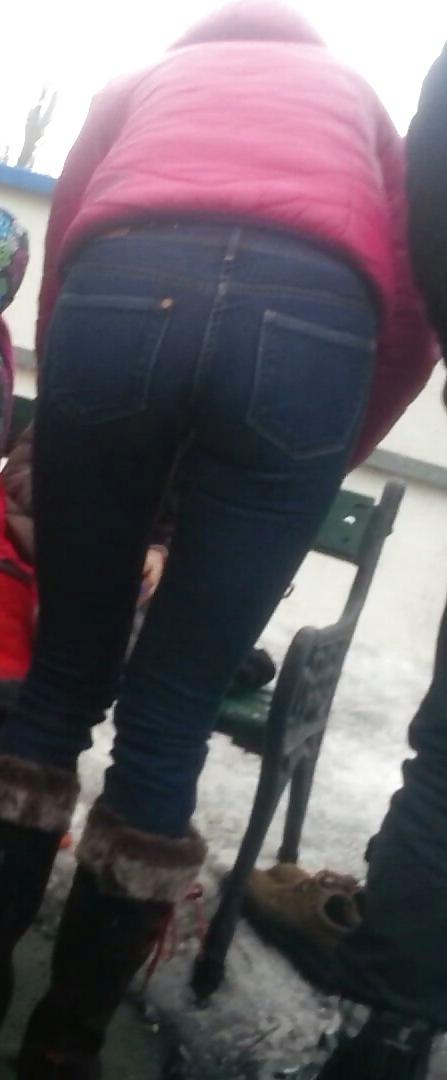 25P Spy sexy jeans ass women romanian