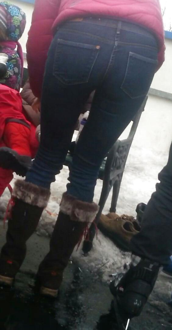 25P Spy sexy jeans ass women romanian