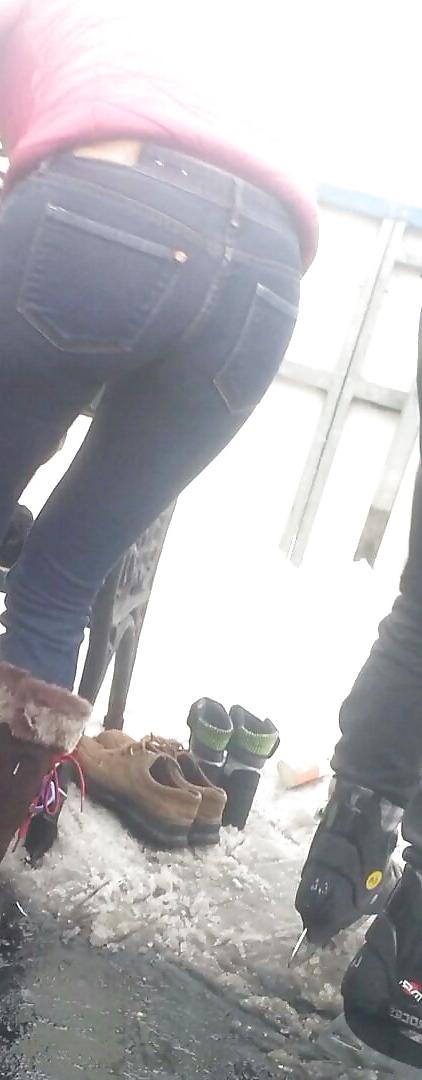 25P Spy sexy jeans ass women romanian