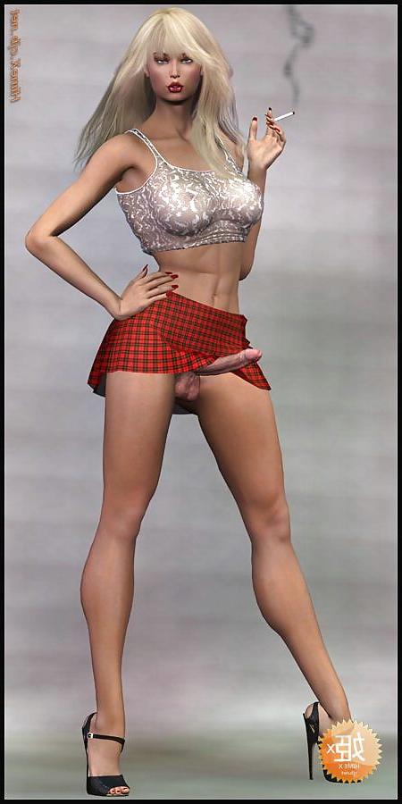 15P 3d futanari