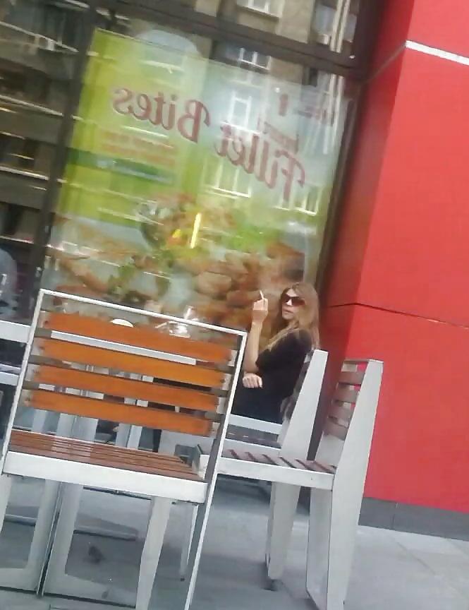 25P Spy sexy women in restaurant romanian