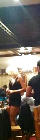 25P Spy sexy women in restaurant romanian
