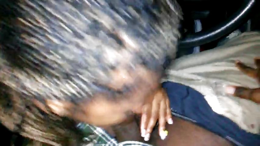 8P Braided tenant sucks it in the car