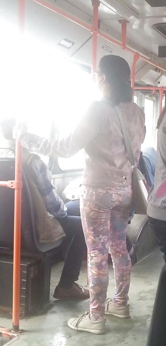 25P Spy sexy women in tram romanian